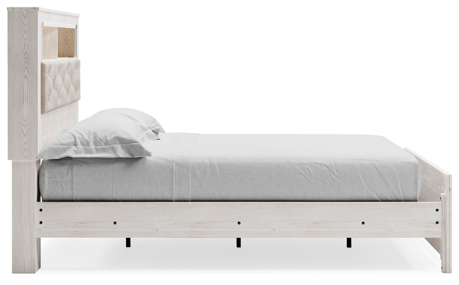 Altyra Panel Bookcase Bed - White  (B2640-SI) - Image 4