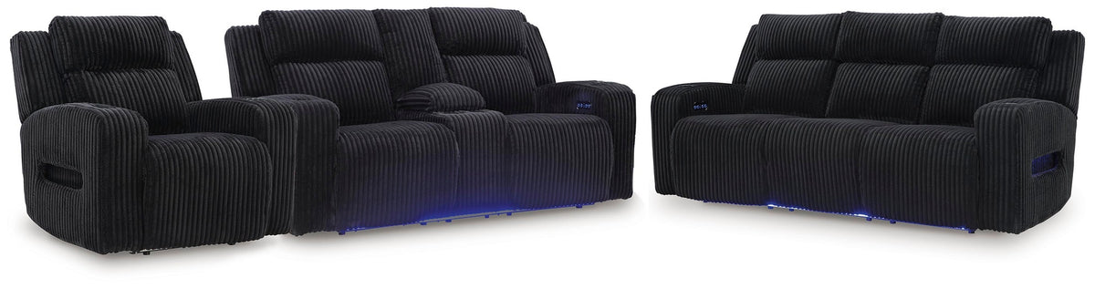 Belvarrow Power Reclining Sofa, Loveseat and Recliner (PC64202-SI)
