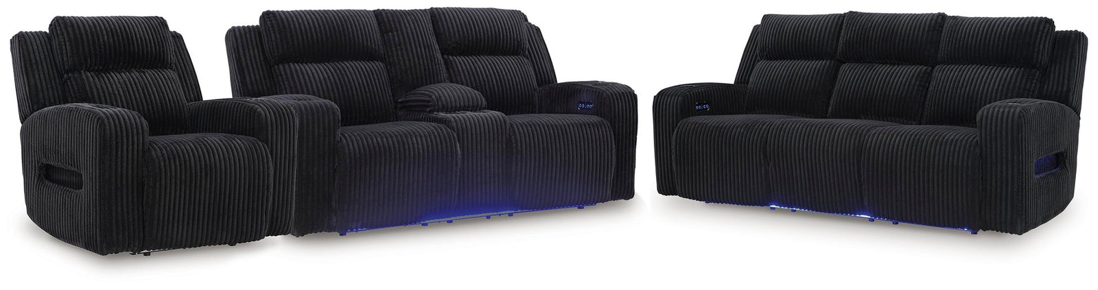 Belvarrow Power Reclining Sofa, Loveseat and Recliner (PC64202-SI)