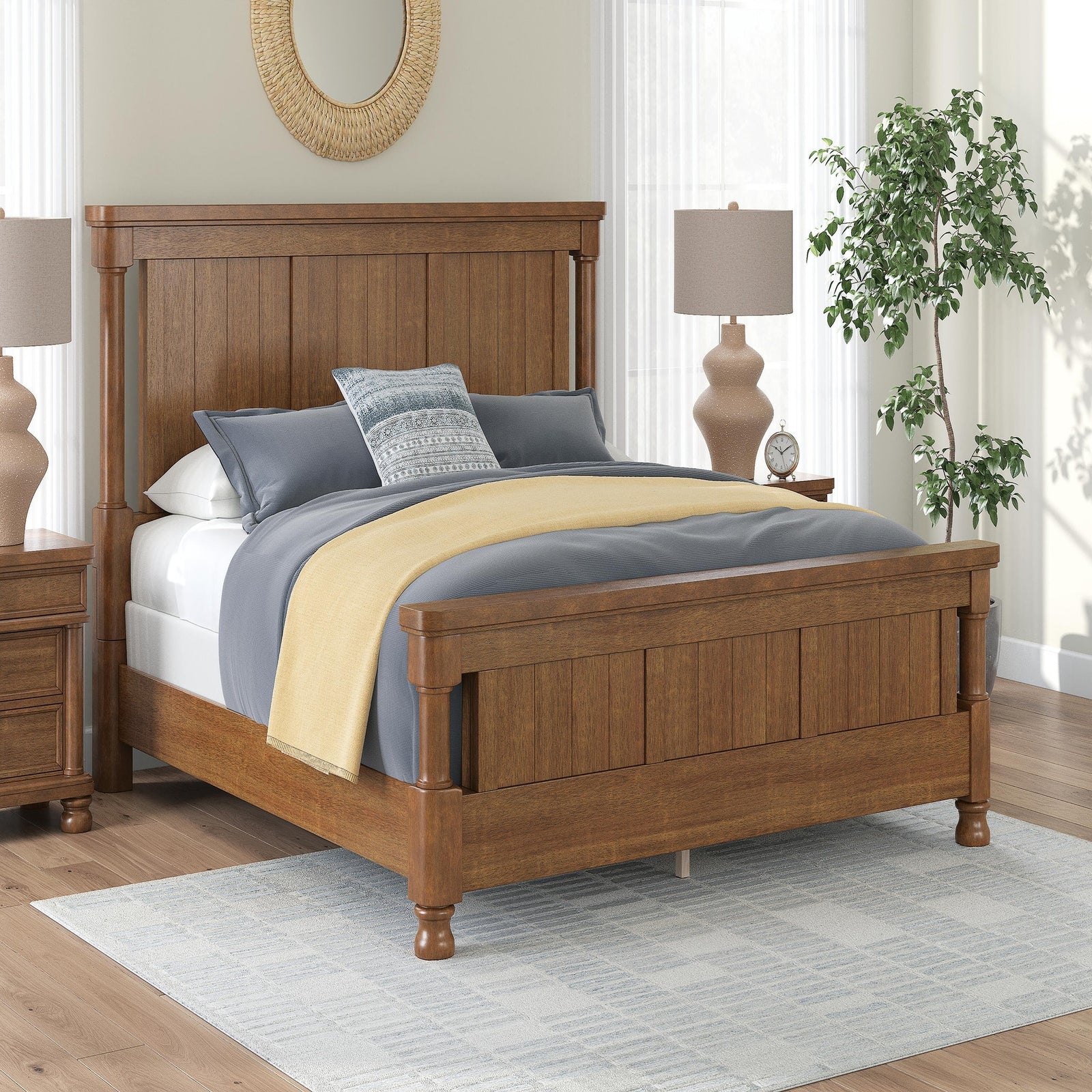 Rowlenstown King Poster Bed (PCB824-SI) - Image 7