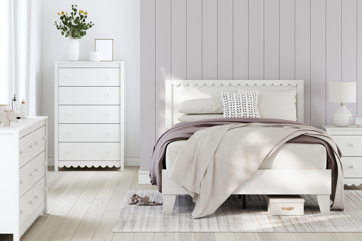 Hallityn Chest of Drawers (Youth) - White  (EB1810-SI) - Image 11