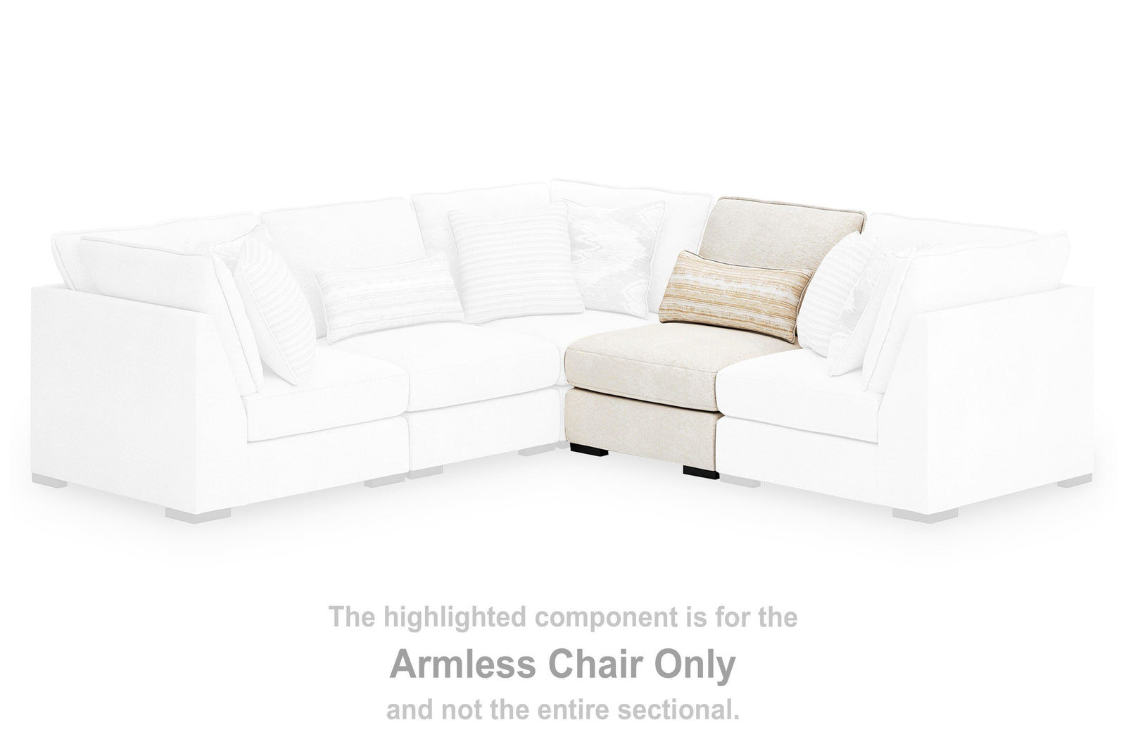 Donelson Creek Armless Chair (48002-SI) - Image 9