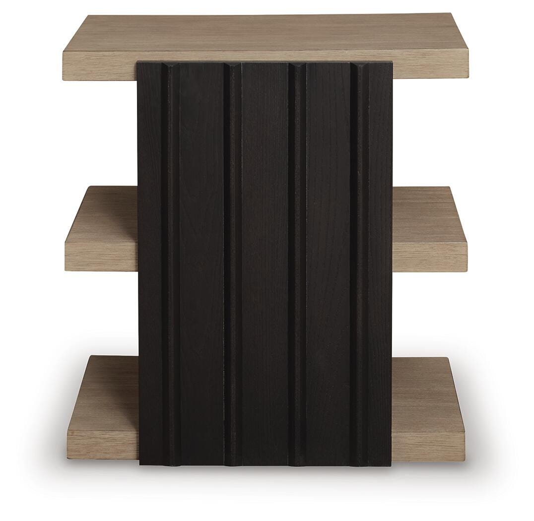 Rylandyn End Table - Black/Light Brown  (T721-SI) - Image 4