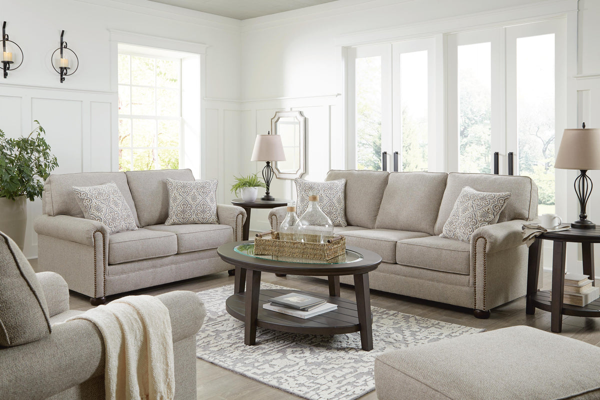Gaelon Sofa, Loveseat, Chair and Ottoman (37307-SI) - Image 18