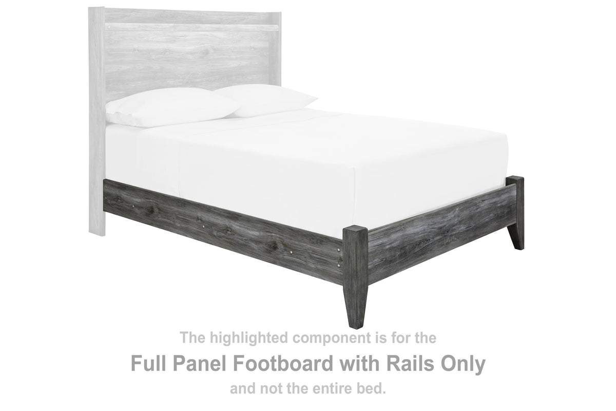 Baystorm Panel Footboard with Rails (Youth) - Gray  (B221-SI)