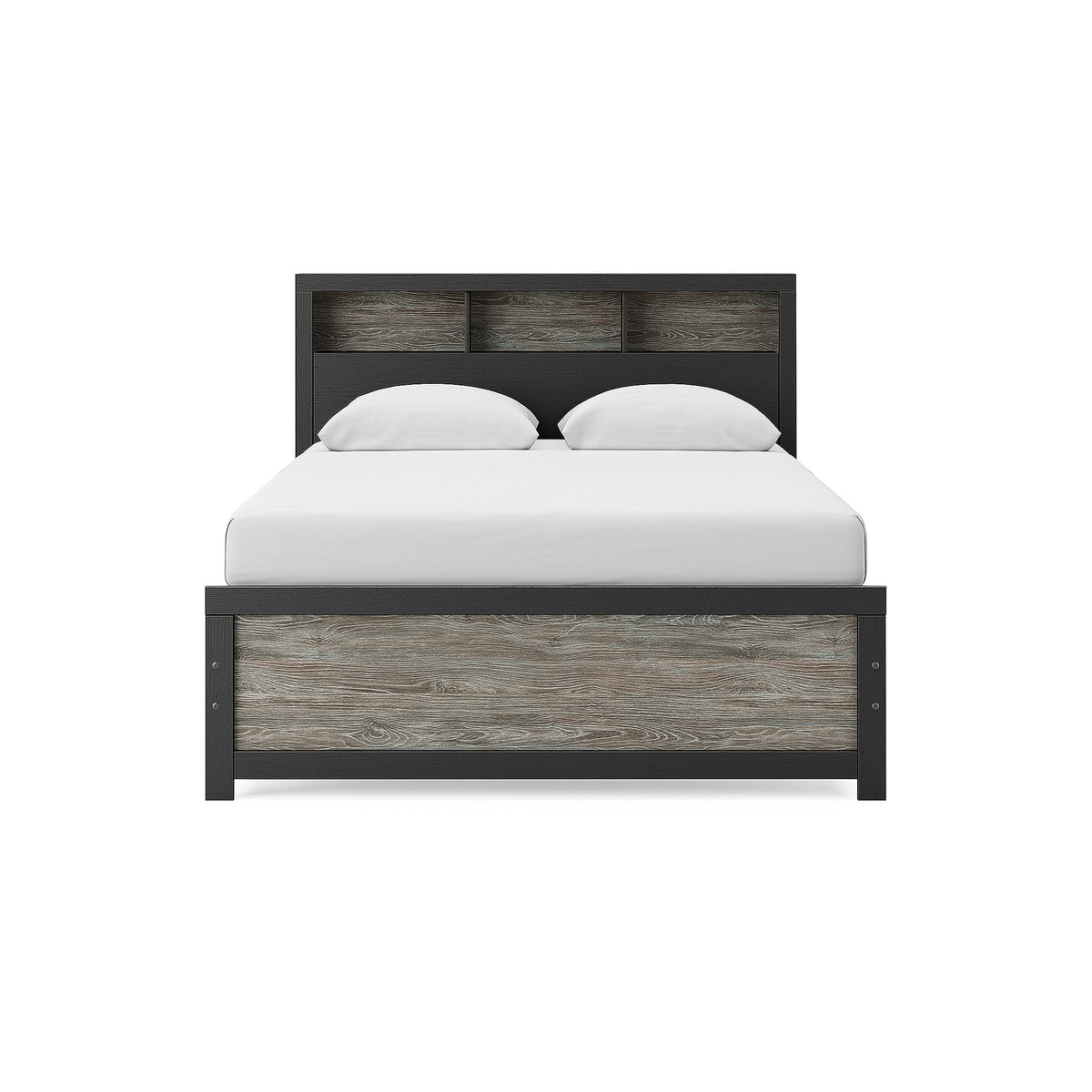 Broachmyn Queen Bookcase Bed, Dresser and Mirror (PCB1118-SI) - Image 10