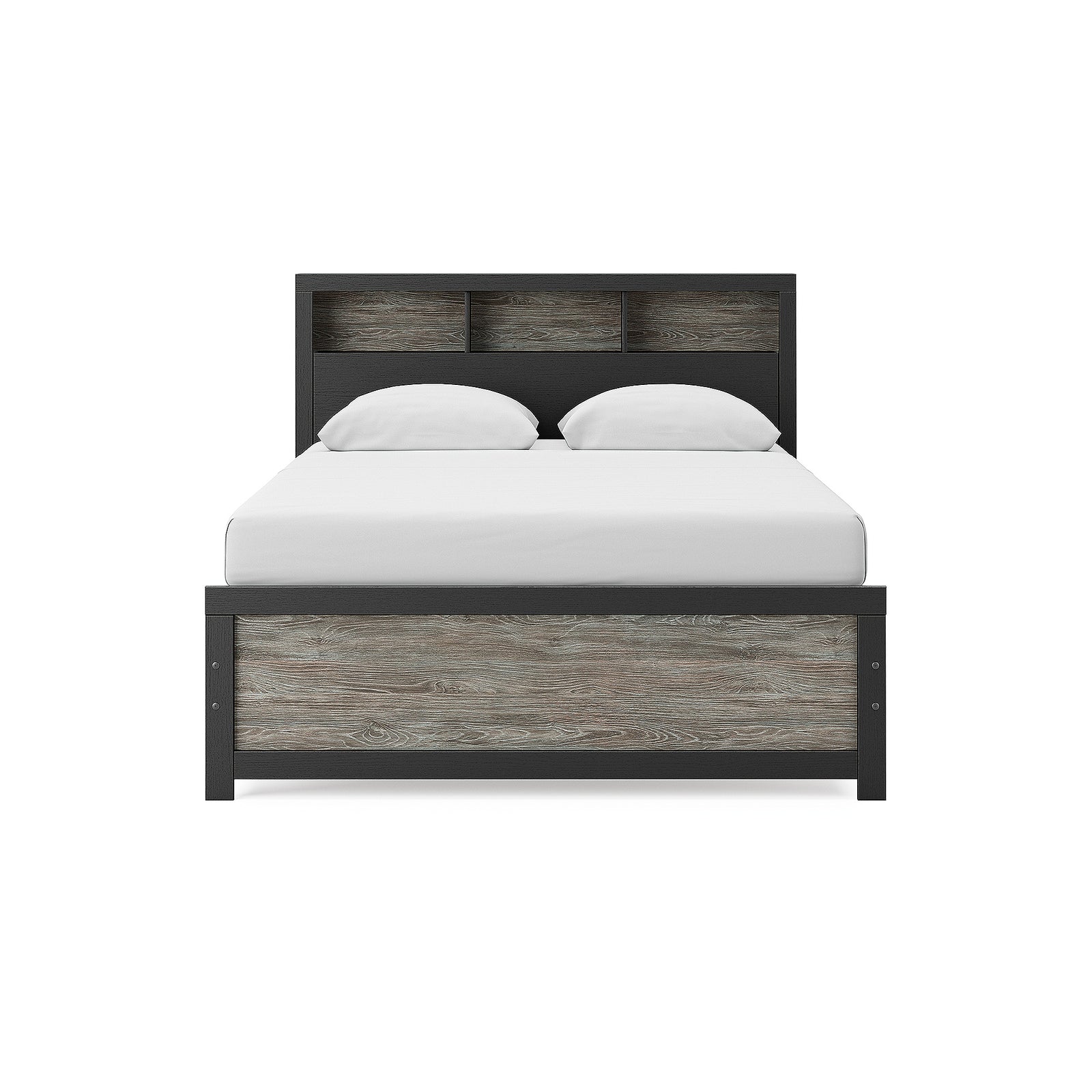 Broachmyn Queen Bookcase Bed, Dresser and Mirror (PCB1118-SI) - Image 10