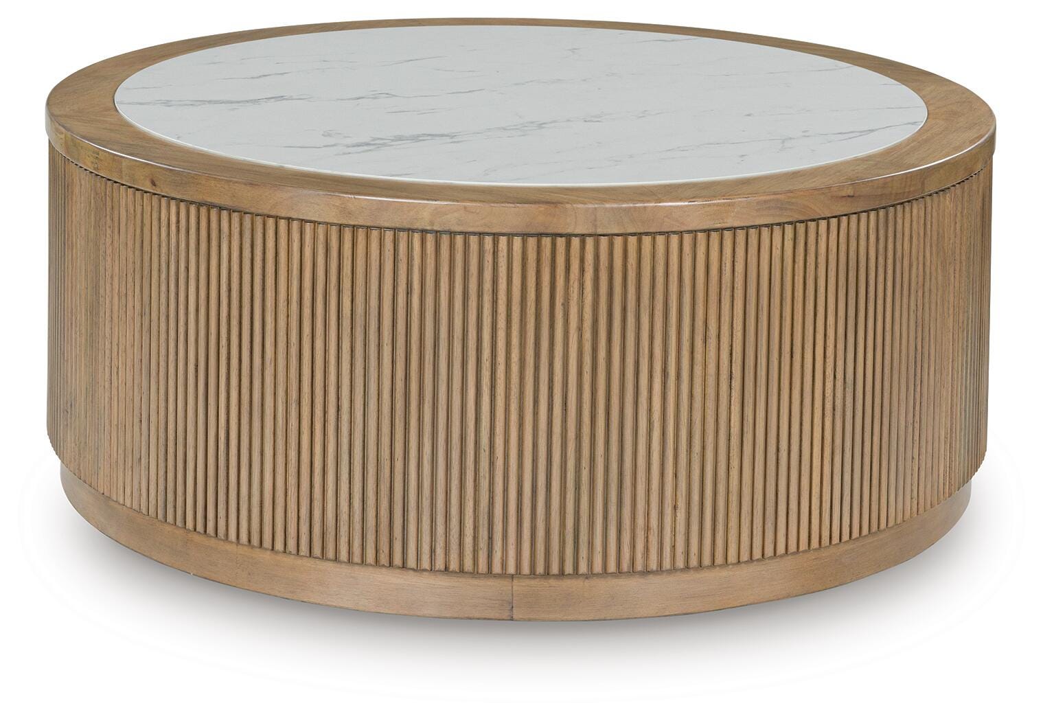 Camdill Coffee Table - Light Brown/White  (T808-SI)