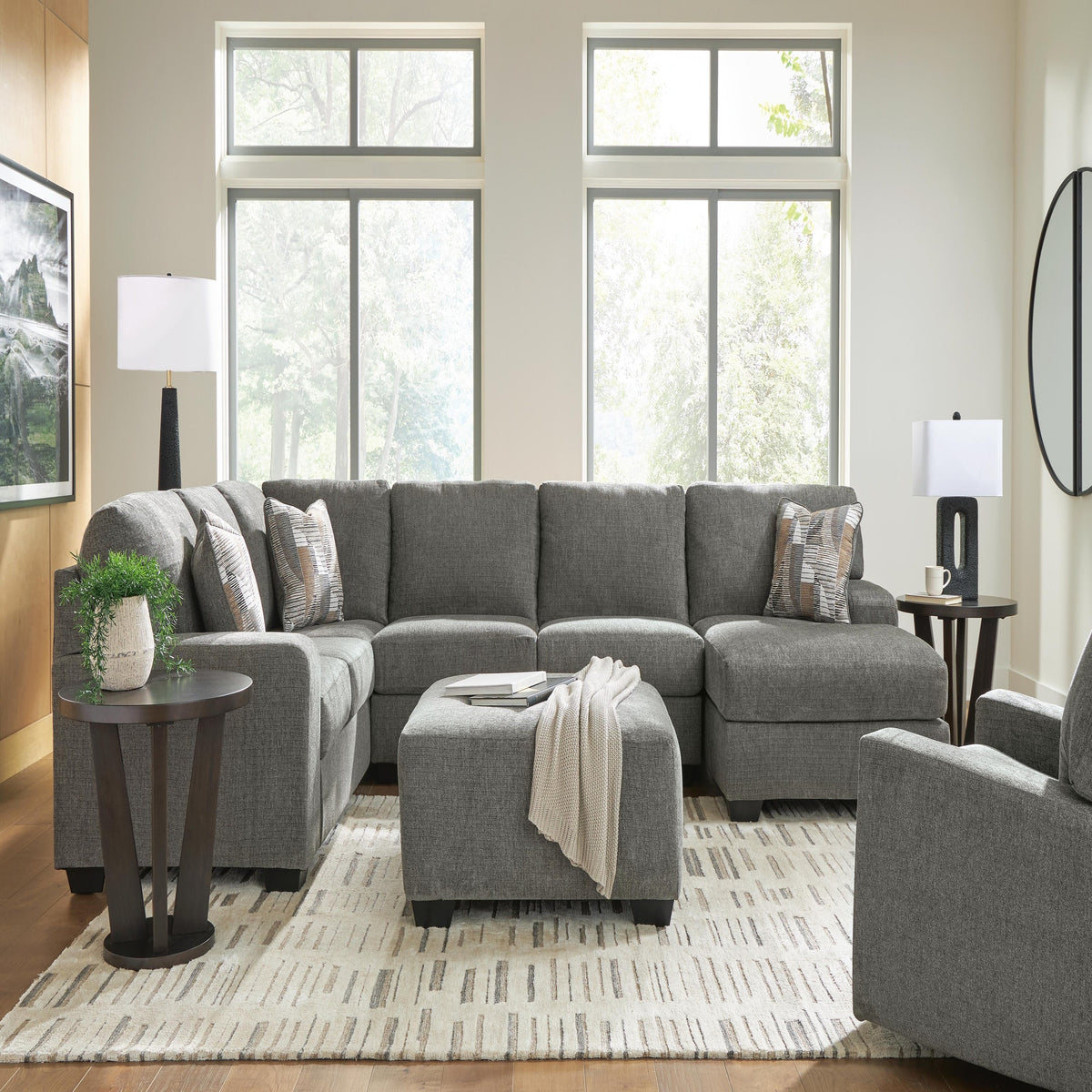 Clarington 4-Piece Sectional (PC48405-SI)