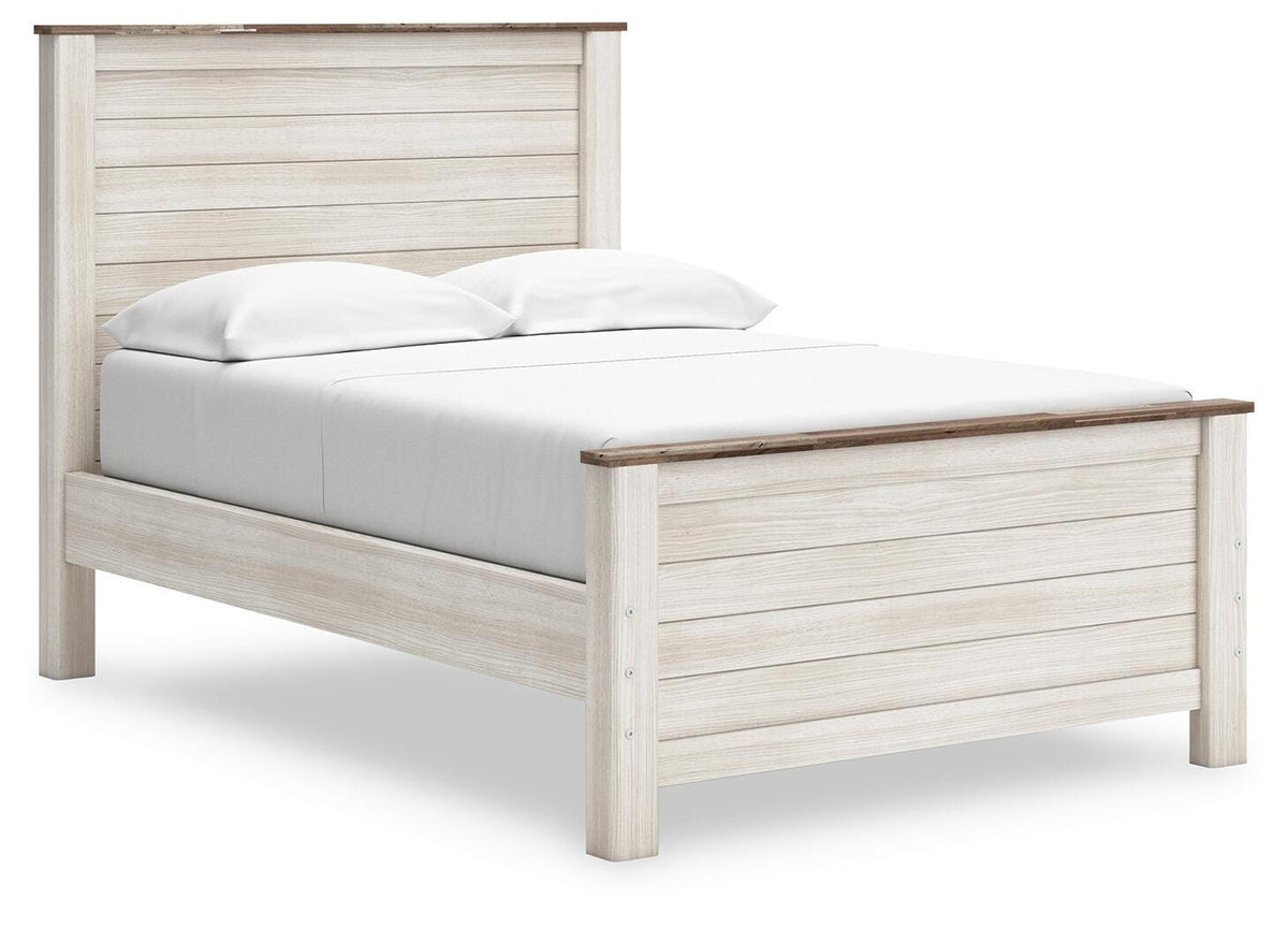 Willowton Panel Bed, Dresser, Chest and Nightstand (B267-SI) - Image 7