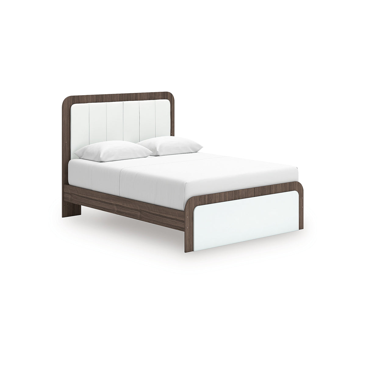 Kendanport Queen Upholstered Platform Bed, Dresser and Mirror (PCB1108-SI) - Image 10