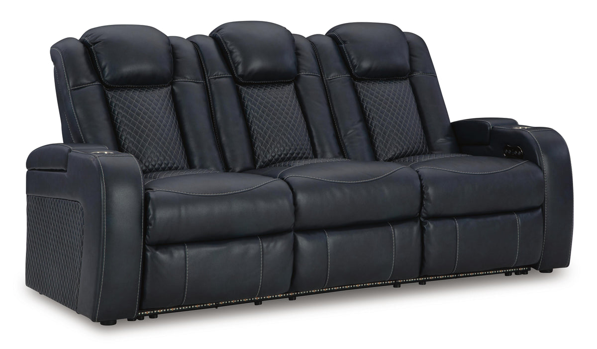 Fyne-Dyme Power Reclining Loveseat with Console (36603-SI) - Image 23