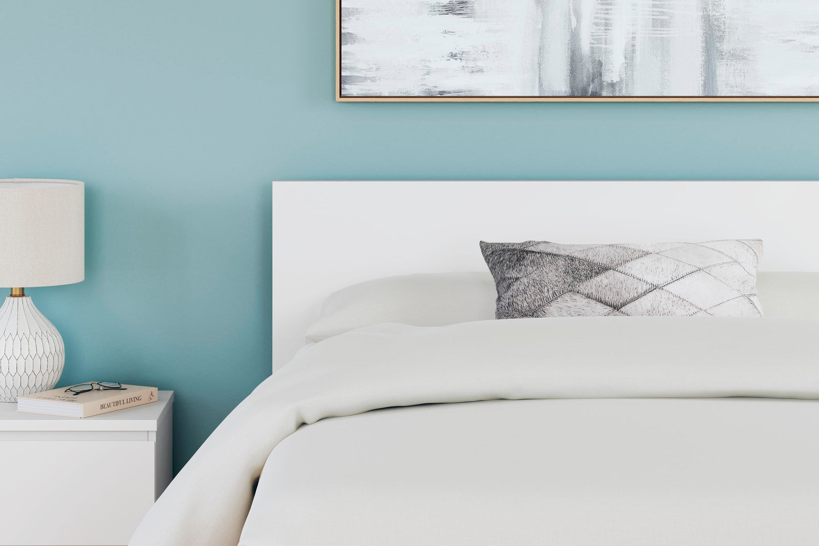 Onita Panel Headboard - White  (EB9630-SI) - Image 9
