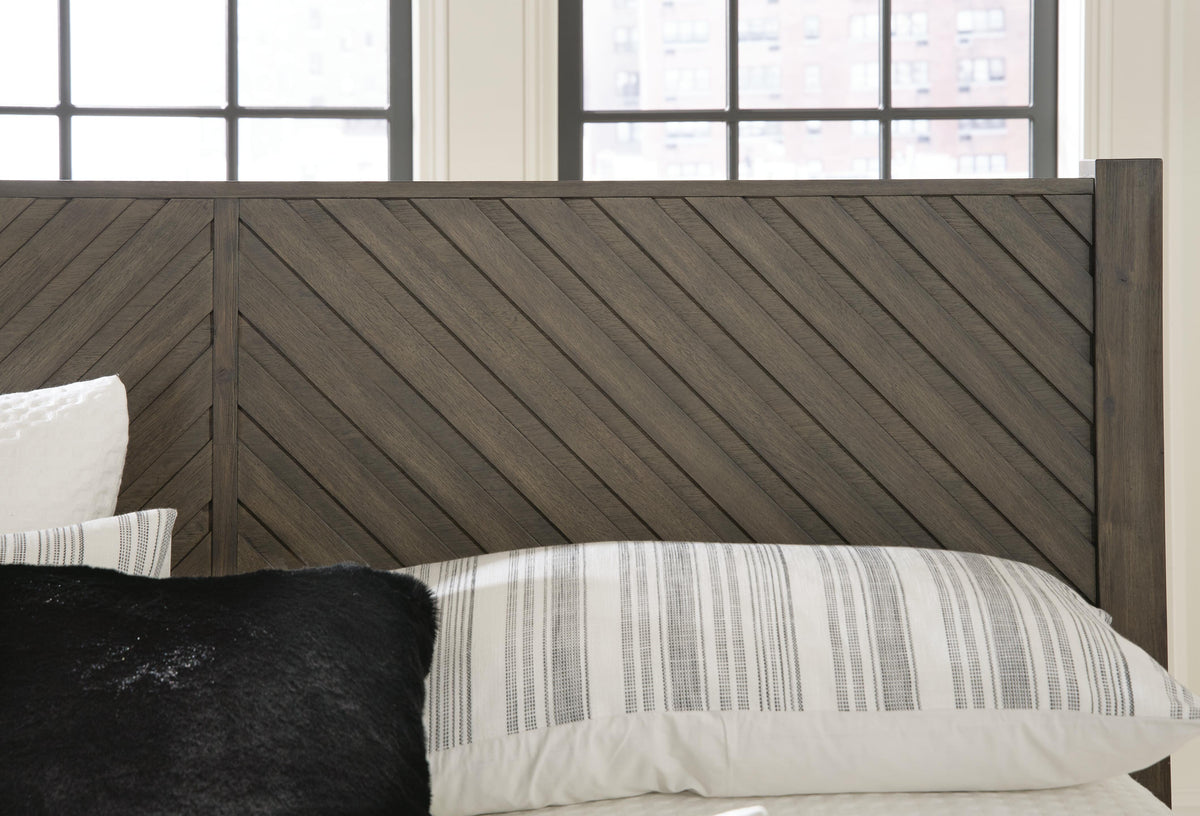 Arkenton Panel Bed, Dresser and Mirror - Grayish Brown  (B786-SI) - Image 16