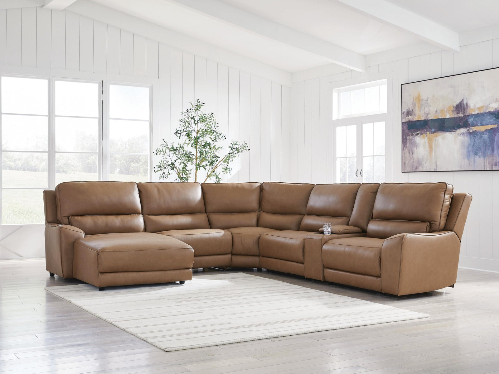 DeepWakes 6-Piece Power Reclining Sectional with Chaise (PCU62606-SI) - Image 2