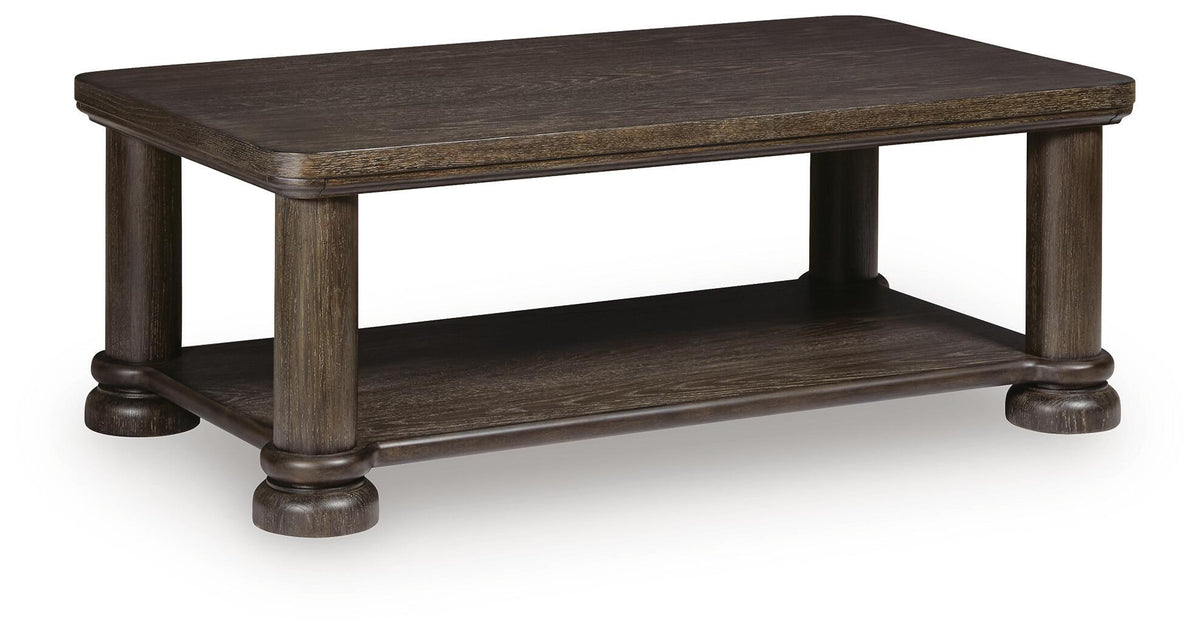 Bannette Coffee Table - Dark Brown  (T605-SI)