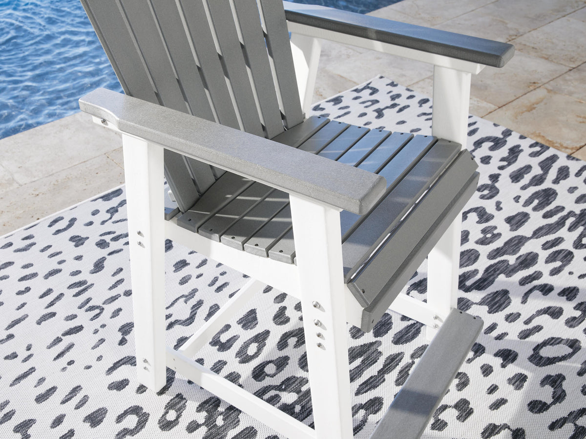 Transville Outdoor Counter Height Dining Table with 4 Barstools (P210-SI) - Image 5