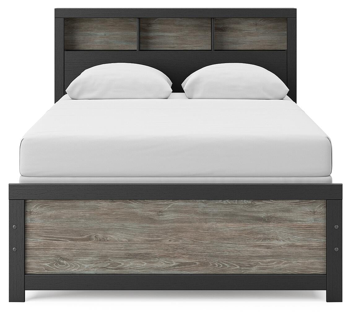 Broachmyn Full Bookcase Bed, Dresser and Mirror (PCB1118-SI) - Image 11