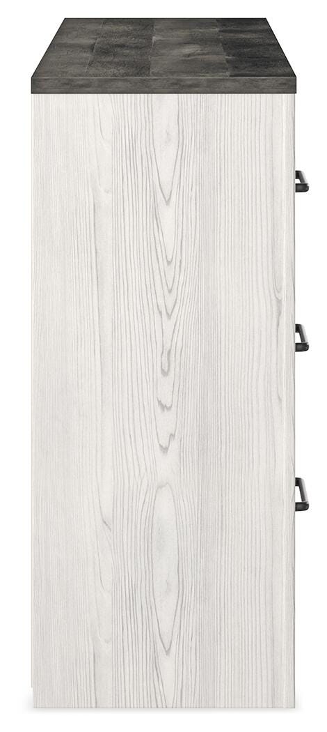Gerridan Panel Bed and Dresser - White/Gray  (B1190-SI) - Image 4