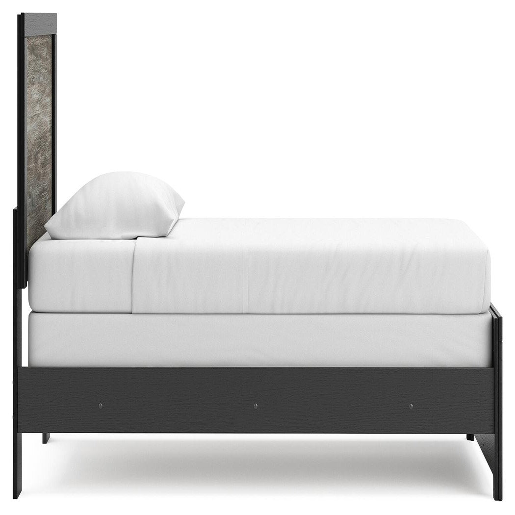 Broachmyn Twin Panel Bed, Dresser and Mirror (PCB1118-SI) - Image 13
