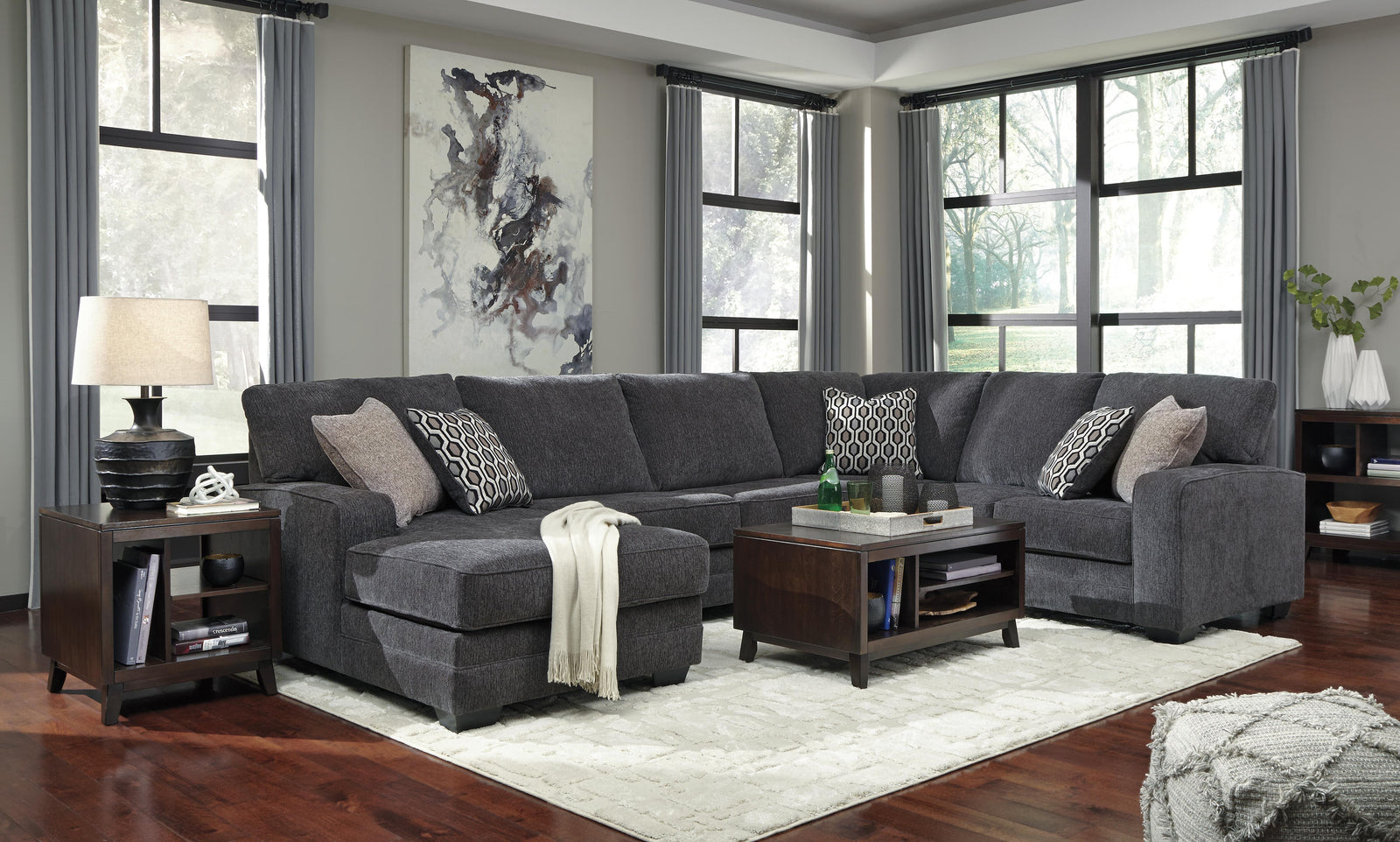 Tracling 3-Piece Sectional with Chaise (72600-SI) - Image 4