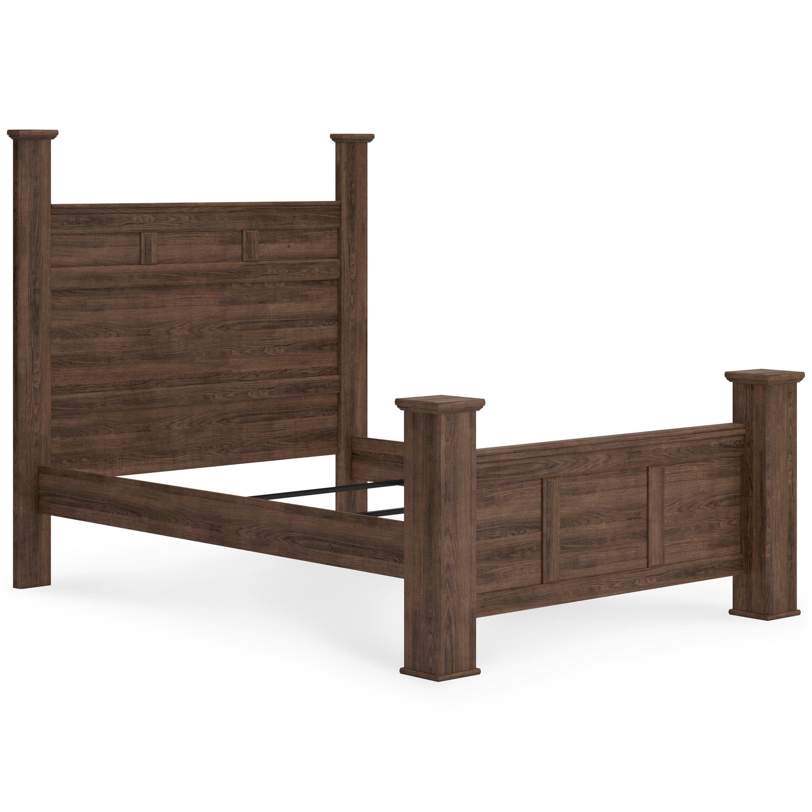 Juararo Poster Bed, Dresser and Mirror - Dark Brown  (B251-SI) - Image 9