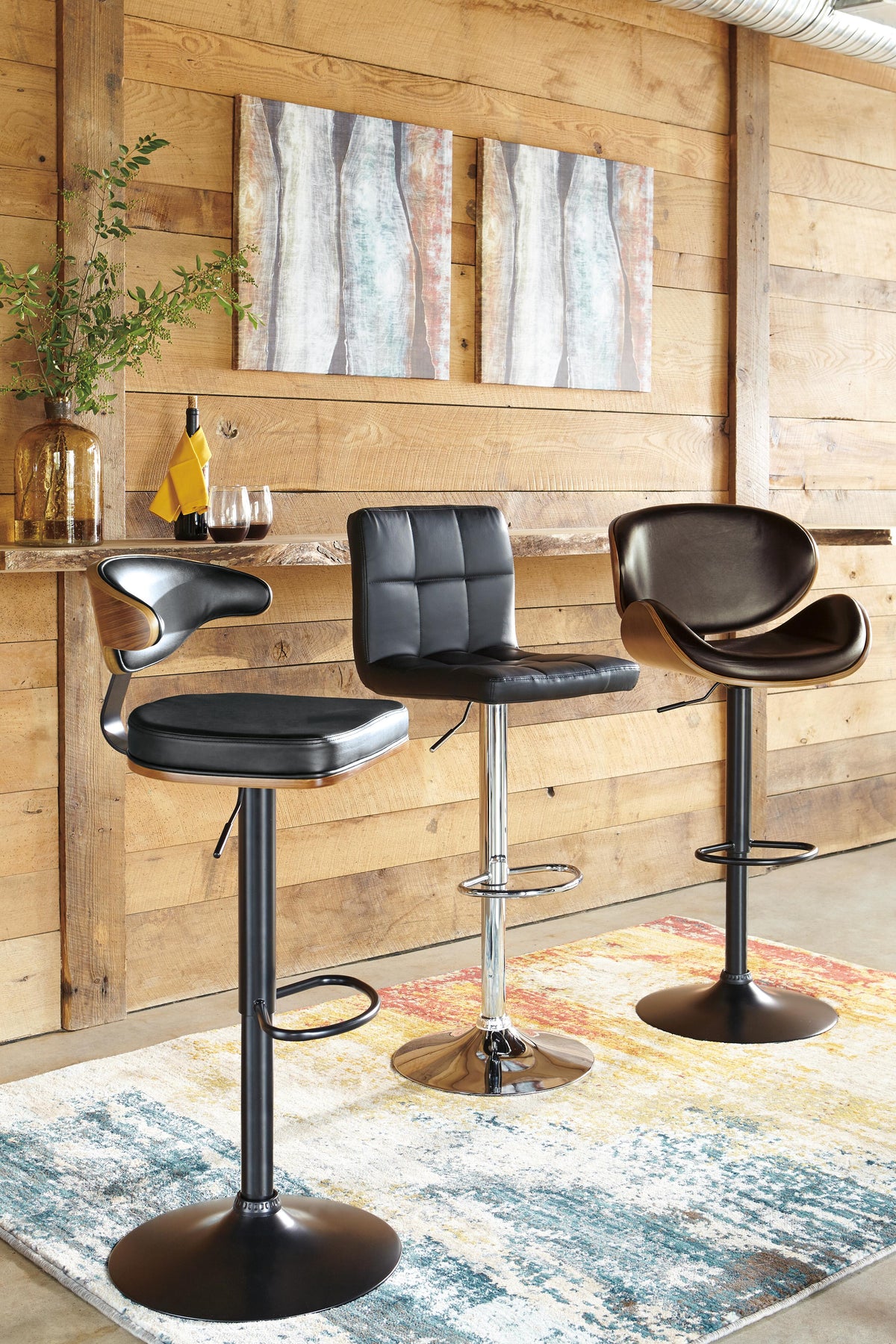 Bellatier Adjustable Height Bar Stool (Set of 2) (D120-SI) - Image 8