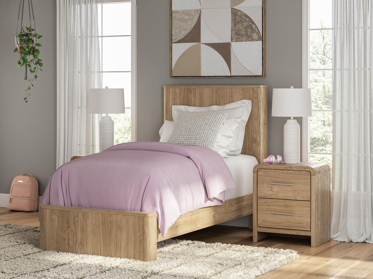 Gramburg Twin Panel Platform Bed (PCB1121-SI) - Image 2