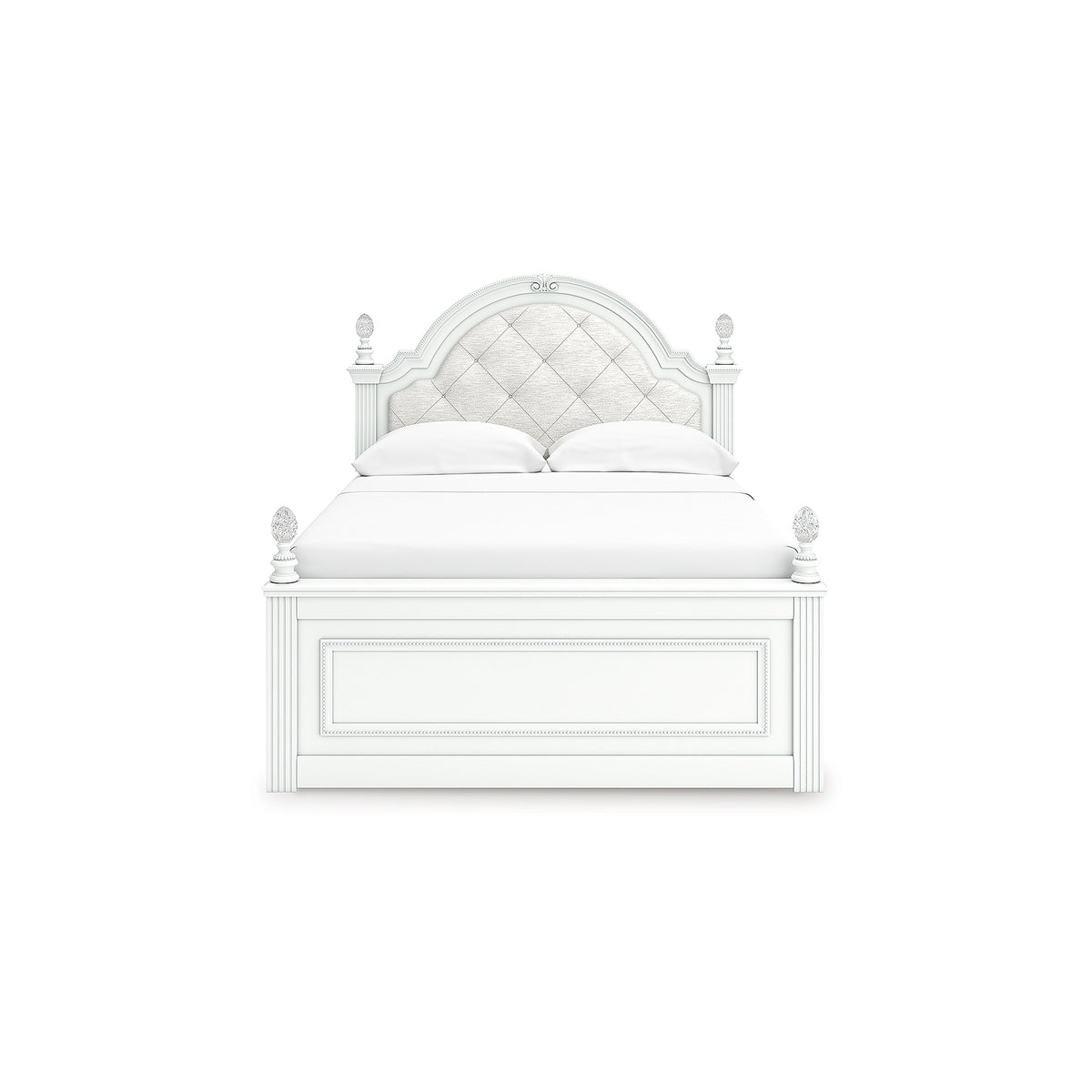 Kozlani Full Upholstered Panel Bed, Dresser and Mirror (PCB1819-SI) - Image 2