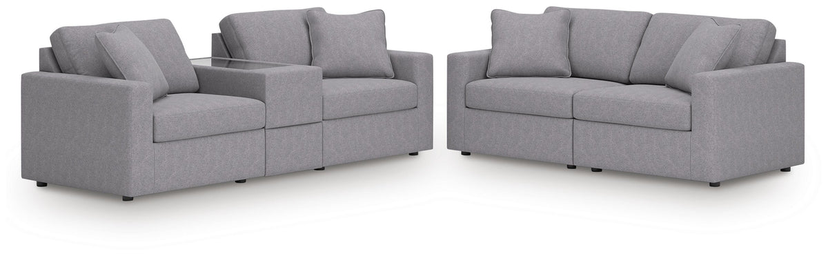 Modmax 3-Piece Sectional Sofa and 2-Piece Sectional Loveseat (92104-SI)