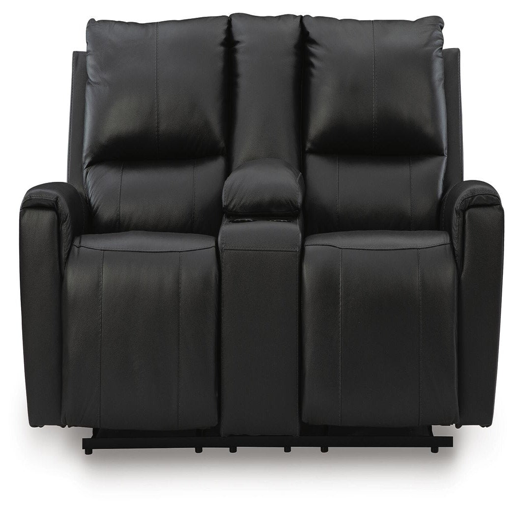 Glossmore Reclining Loveseat with Console (PCU11700-SI)
