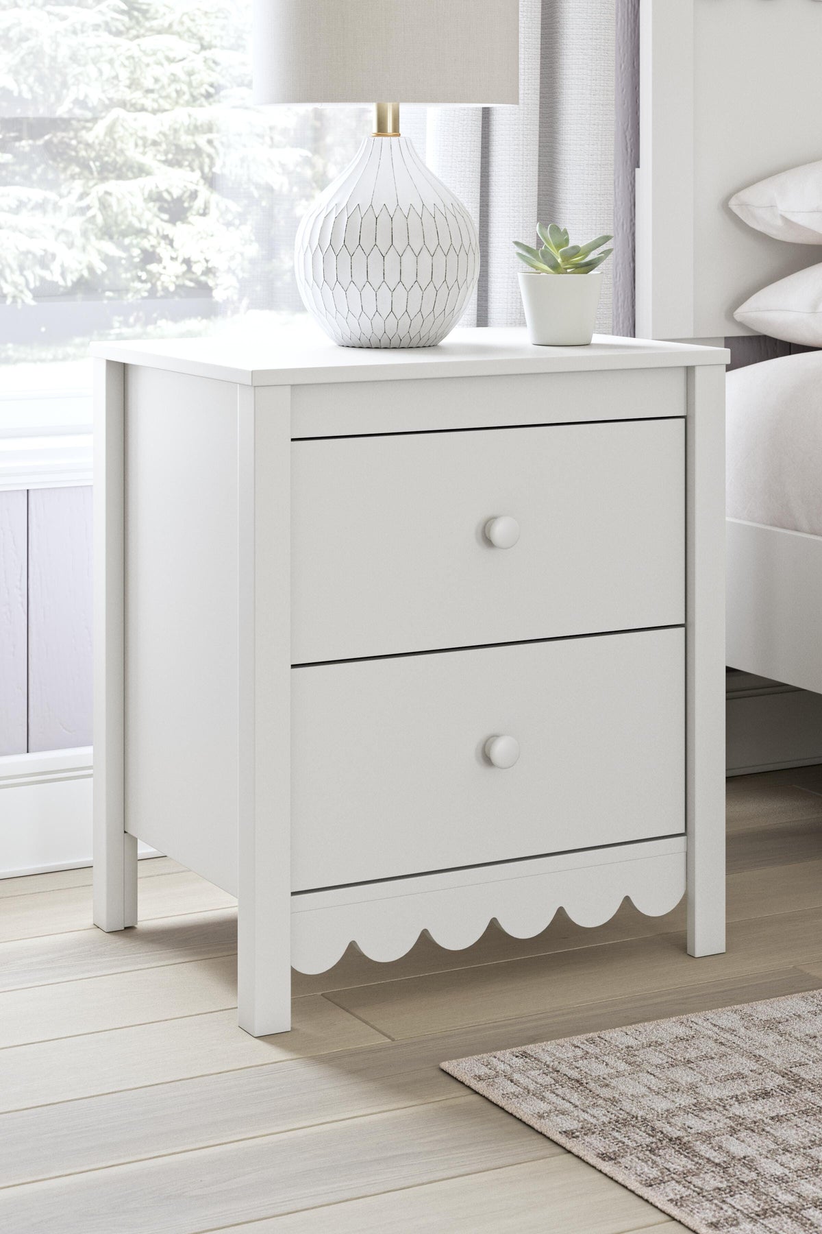 Hallityn Nightstand (Youth) - White  (EB1810-SI) - Image 9