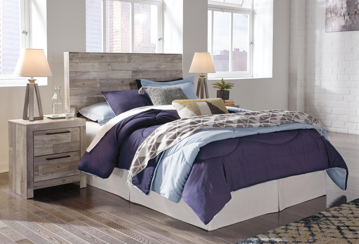 Effie Panel Headboard - Whitewash  (B255-SI) - Image 11