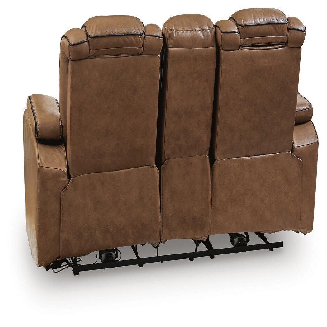 Gruaro Power Reclining Loveseat with Console (PCU14200-SI) - Image 6