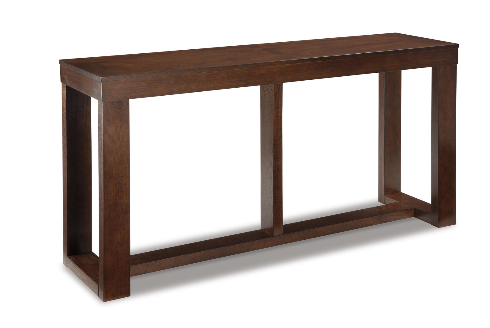 Watson Coffee Table and 2 End Tables with Console - Dark Brown  (T481-SI) - Image 7