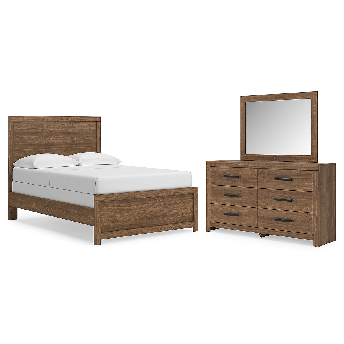 Broachmyn Full Panel Bed, Dresser and Mirror (PCB1116-SI)