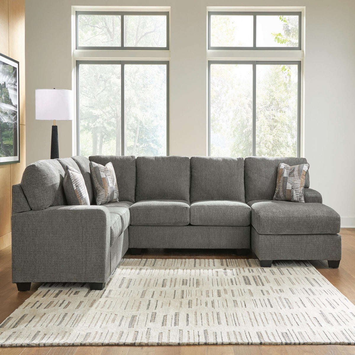 Clarington 3-Piece Sectional with Chaise (PC48405-SI) - Image 2