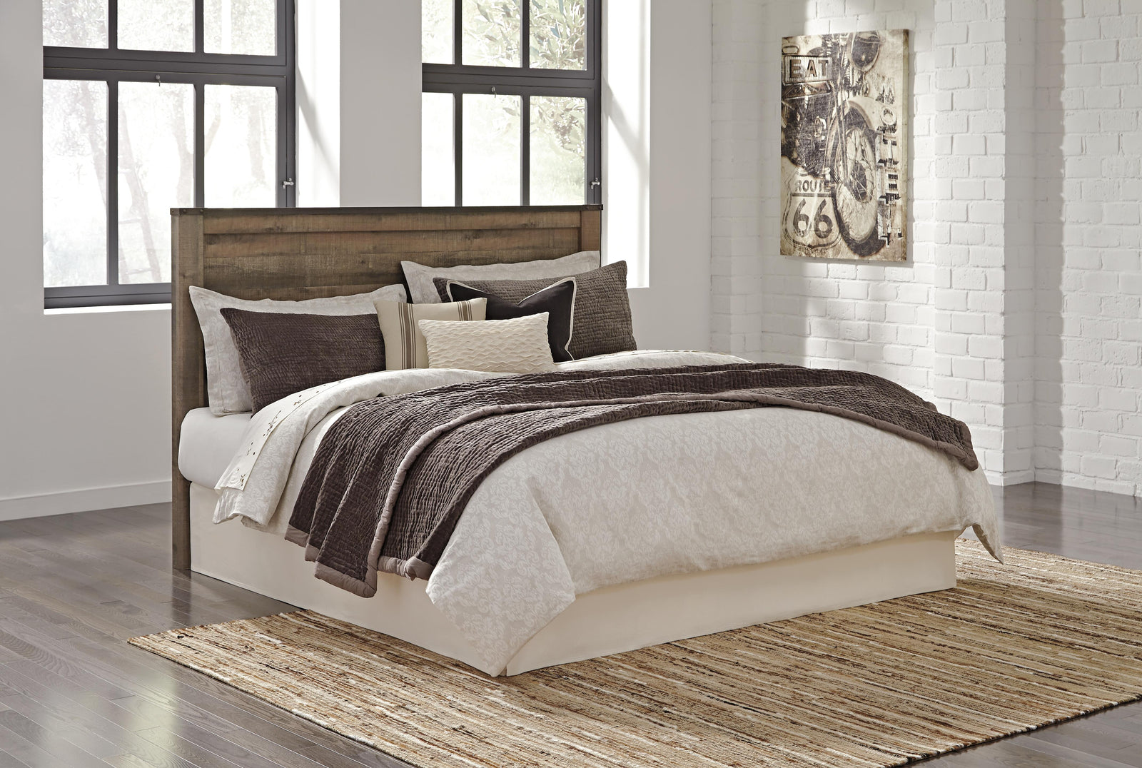 Trinell Panel Headboard - Brown  (B446-SI) - Image 21