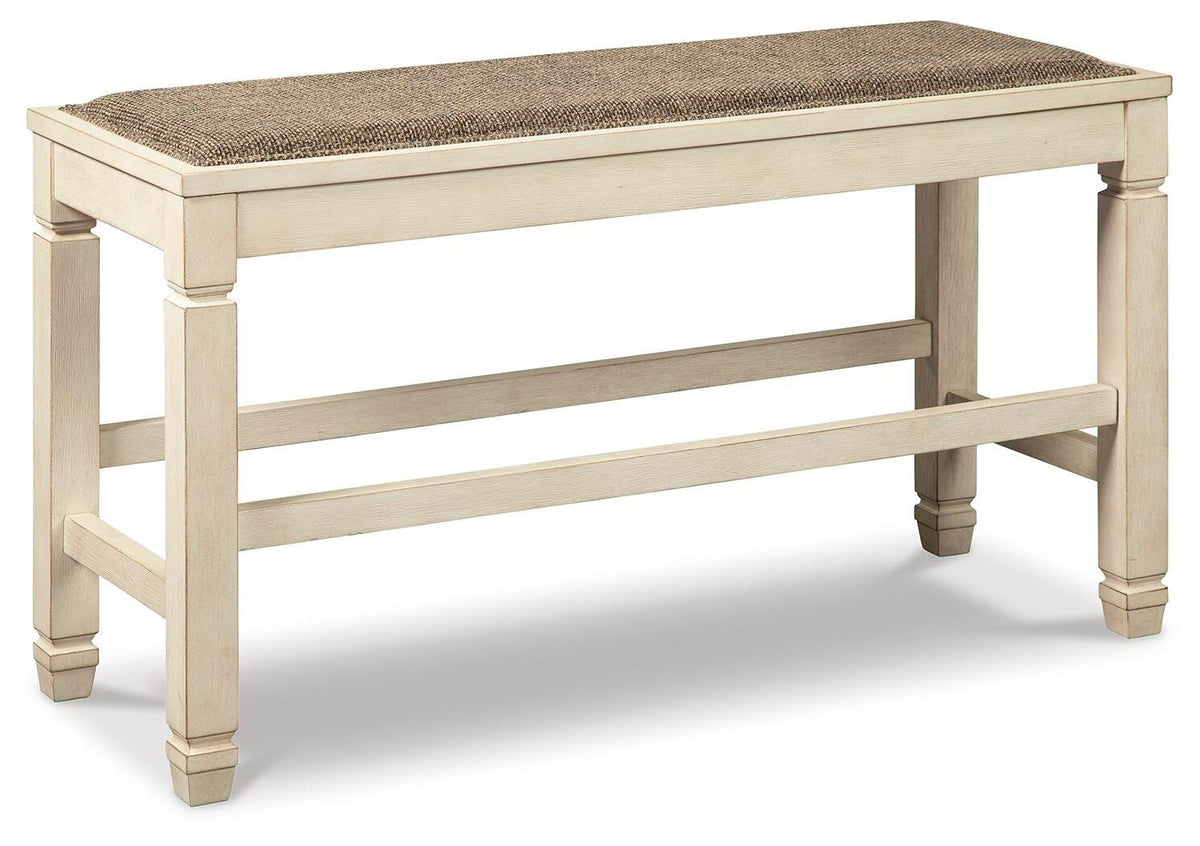 Bolanburg Counter Height Dining Table, 4 Barstools, Bench and Server (D647-SI) - Image 4