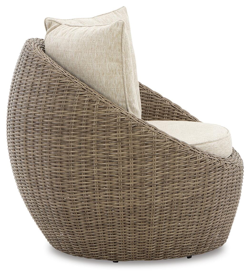 Danson 2 Swivel Lounge Chairs and End Table (P505-SI) - Image 6