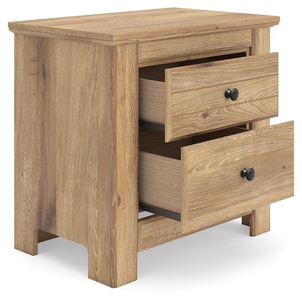 Makidern King Panel Bed, Dresser, Mirror and 2 Nightstands (PCB1170-SI) - Image 17