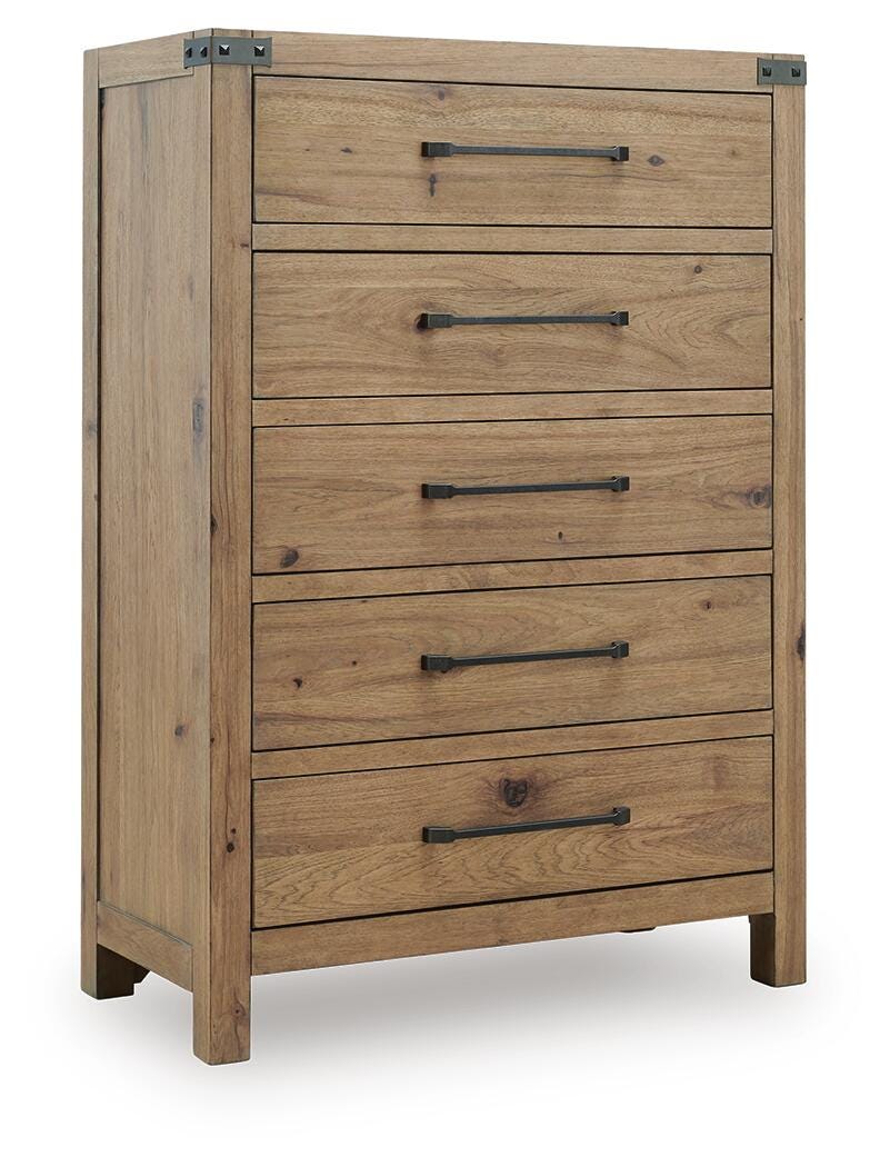 Ridgester Chest of Drawers - Light Brown  (B858-SI) - Image 3