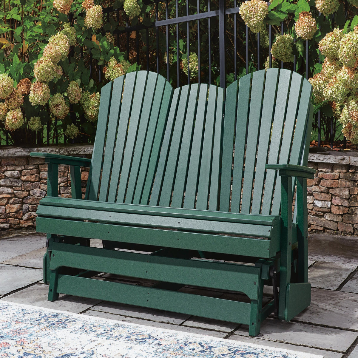 Shell Beach Outdoor Loveseat Glider (PCP115-SI) - Image 2