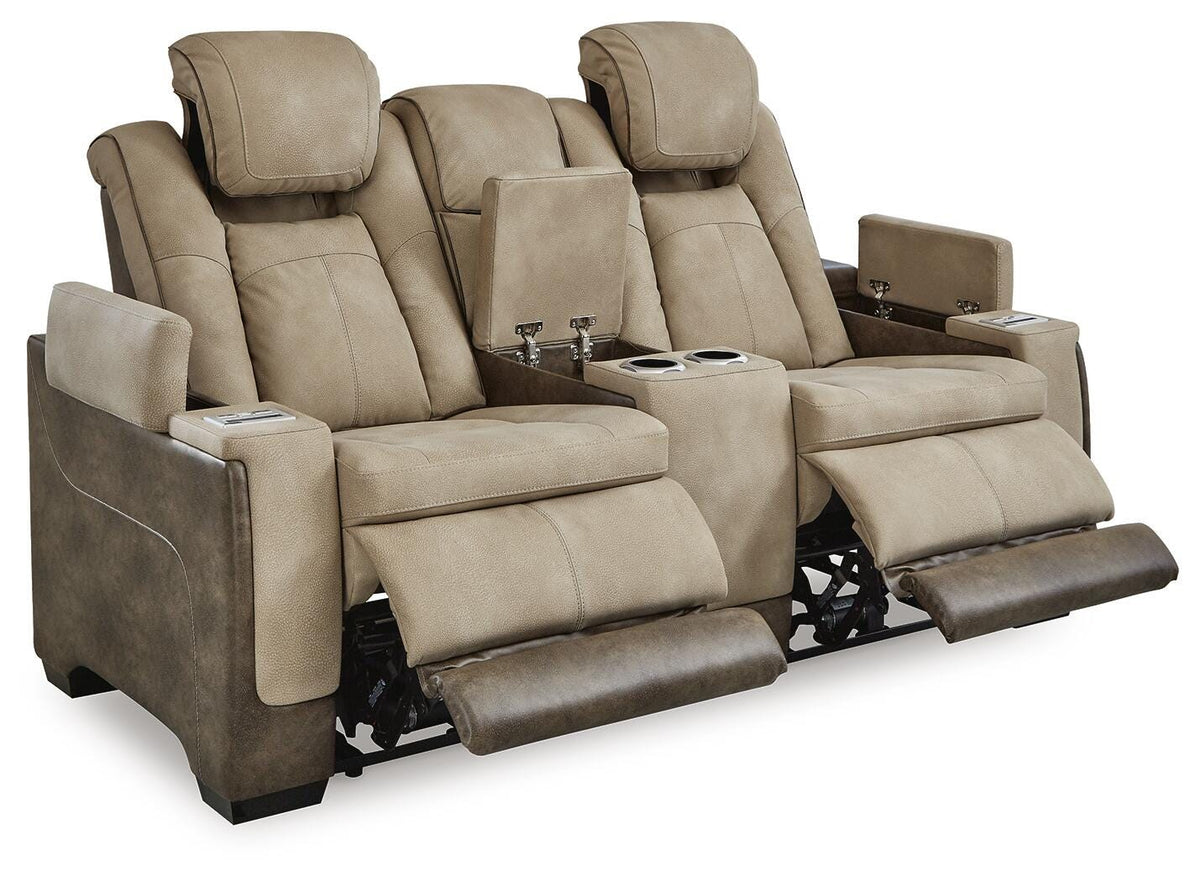 Next-Gen Durapella Power Reclining Loveseat with Console (22003-SI) - Image 6
