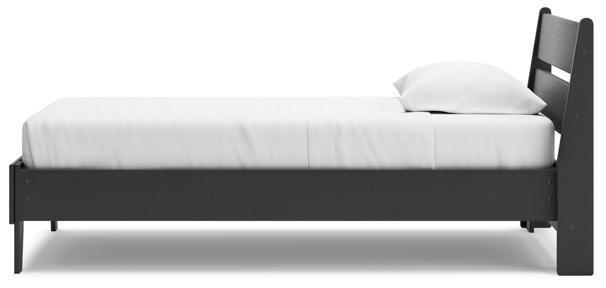 Socalle Panel Platform Bed and Dresser (EB1865-SI) - Image 6