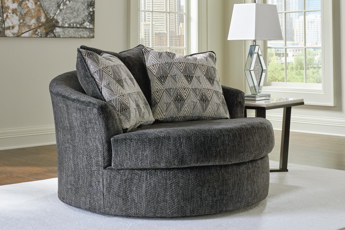 Biddeford Oversized Swivel Accent Chair (35504-SI) - Image 19
