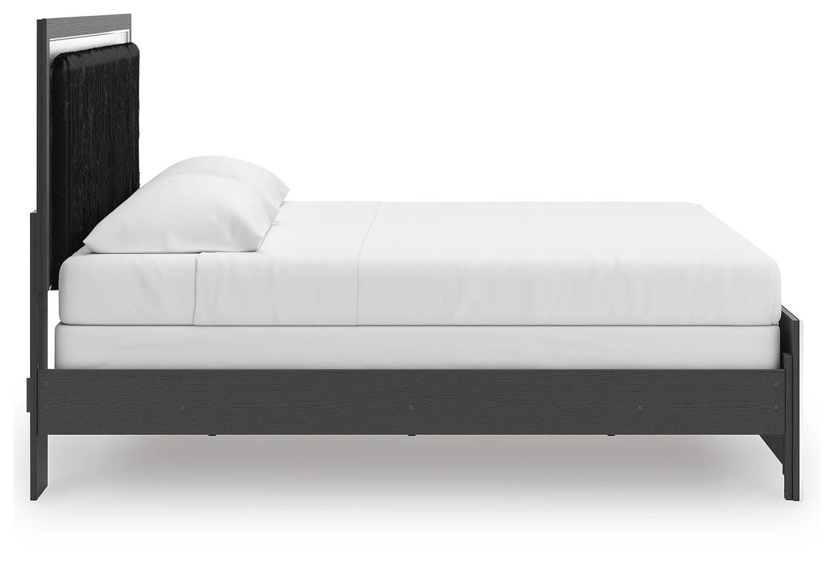 Zuraleus King Panel Bed, Dresser, Mirror and Nightstand (PCB3380-SI) - Image 12