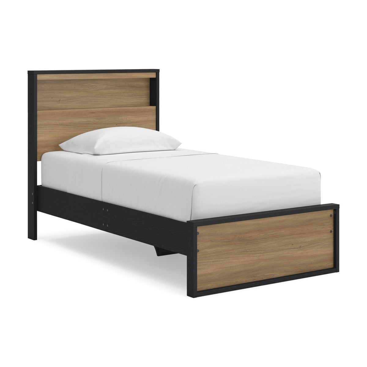 Kozmour Bookcase Complete Bed Frame - Black/Brown  (EB1460-SI) - Image 21