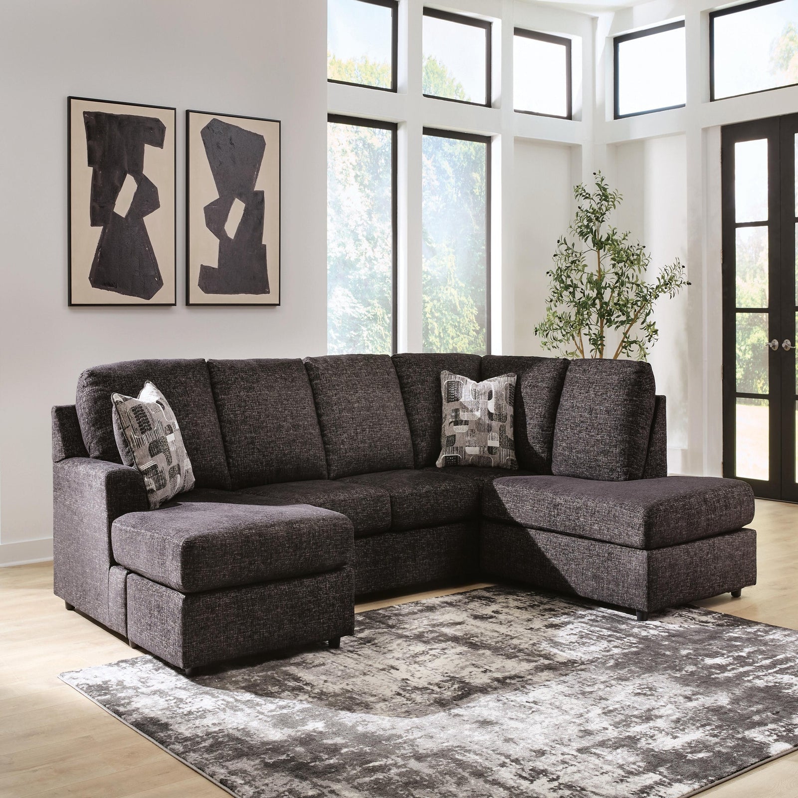 Lentiz 2-Piece Sectional with Chaise (PC73404-SI) - Image 2