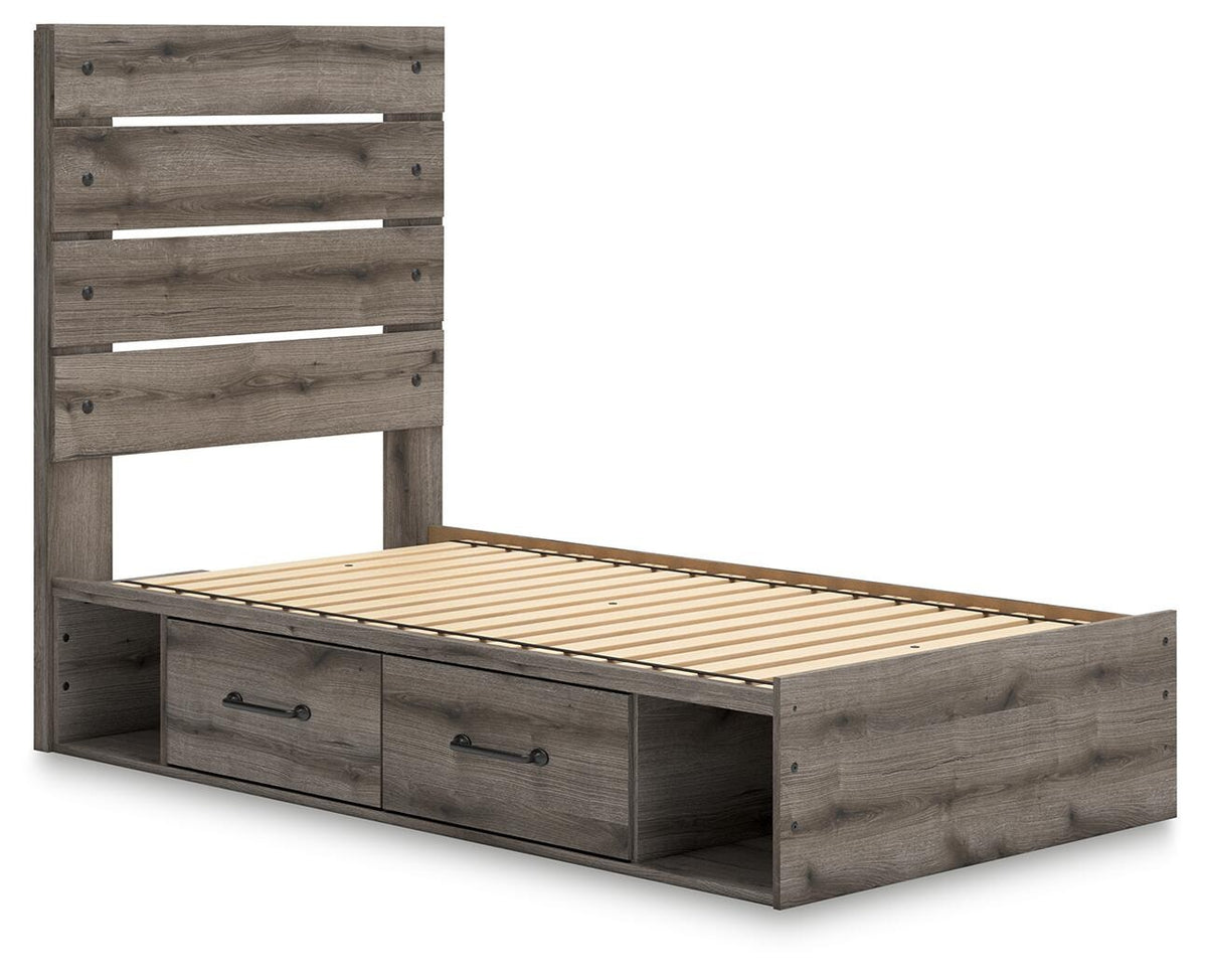 Graystorm Twin Panel Storage Bed (PCB2405-SI) - Image 3